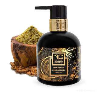 OBSIDIAN BLACK exkluzívne šetrné tekuté mydlo s glycerínom a Aloe vera