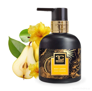 Prírodné zvláčňujúce telové mlieko s exkluzívnym parfémom SAMETOVÁ HRUŠKA