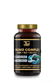 IMUNO COMPLEX D3 + K2 MK-7 + zinok komplexná podpora imunity, kostí a vitality